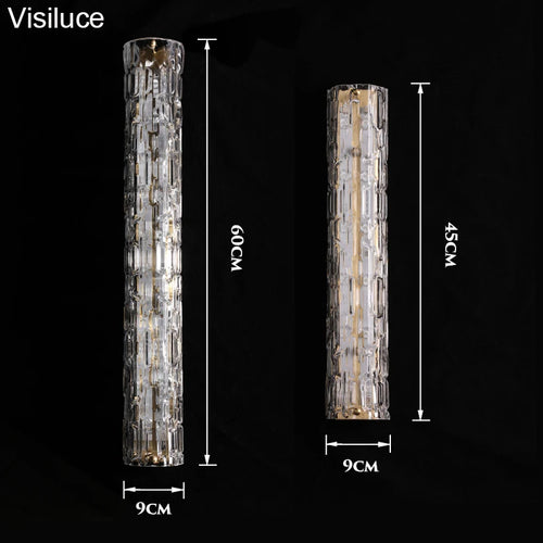 Modern Italian style glass LED wall light luxury - vue 4 sur 8