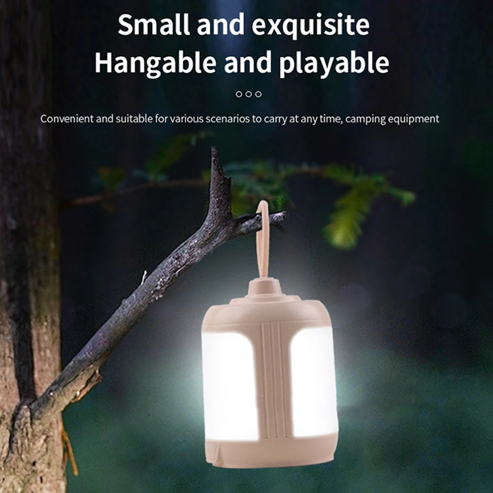 Portable waterproof LED camping lantern with 4 modes - vue 5 sur 6