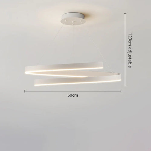 Modern single ring gold iron chandelier with indoor LED lighting