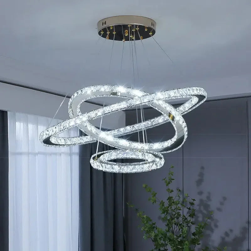 Winfordo crystal chandelier for exhibition hall
