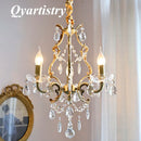 Elegant retro chandelier with crystal beads loft decor