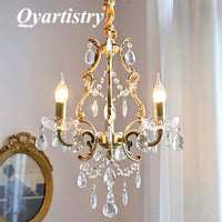 Elegant retro chandelier with crystal beads loft decor