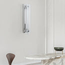 Modern aluminium and glass artistic design wall light