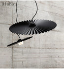 Nordic pleated pendant light for café, restaurant and shop