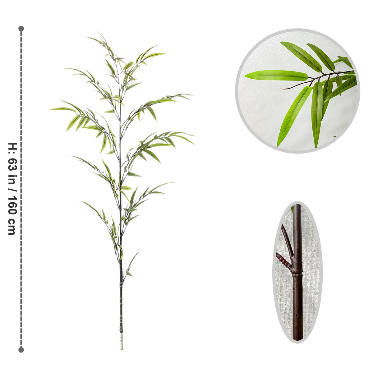 Artificial bamboo leaves for event and party decoration - vue 16 sur 23