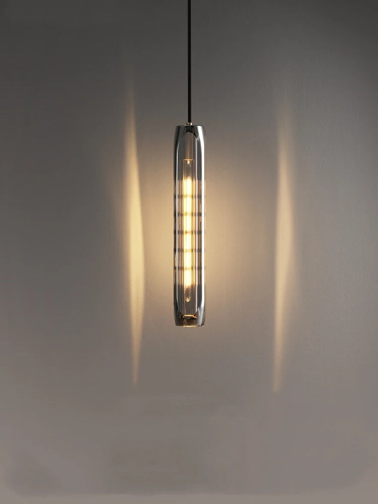 Luxury long crystal pendant light - vue 2 sur 7