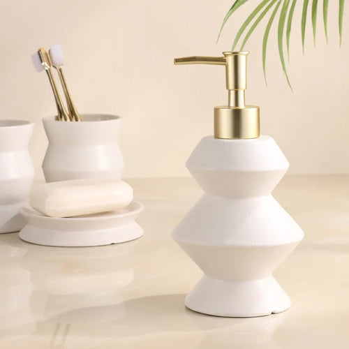 set of 4 ceramic bathroom bottles - vue 3 sur 7