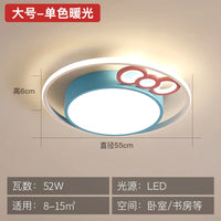 Round LED children's ceiling light with eye protection and soft lighting