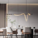 Modern long minimalist led pendant light for interiors