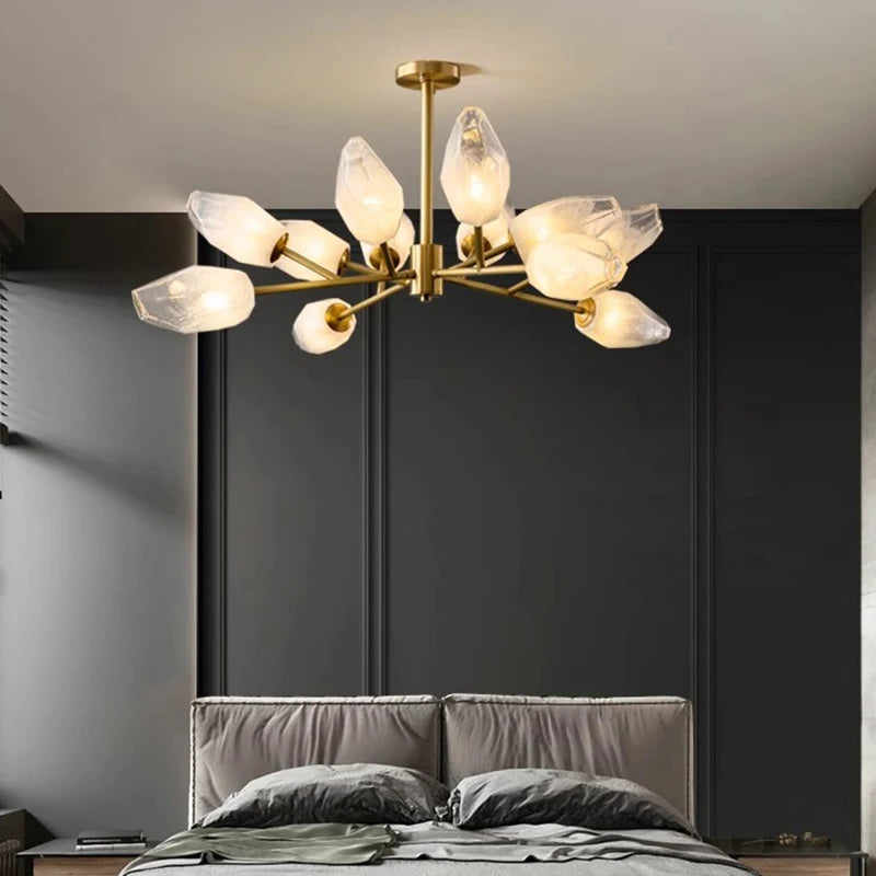 Modern pendant chandelier for indoor lighting - vue 3 sur 10