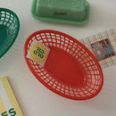 Oval food basket kitchen accessory and organiser