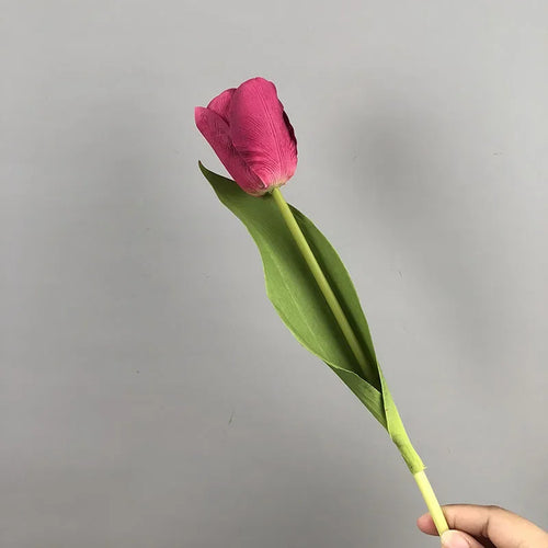 Set of 5 artificial tulips for realistic decoration - vue 9 sur 11