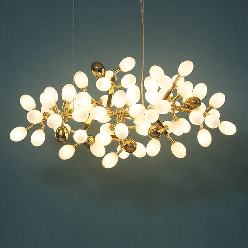 Modern gold grape chandelier for elegant interiors - vue 2 sur 11