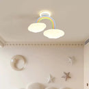 LED rainbow cloud ceiling light for children's room