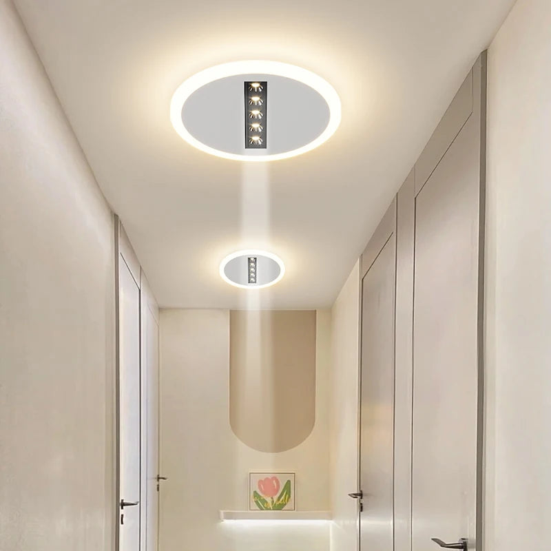 Modern surface-mounted spotlight for hallway and corridor