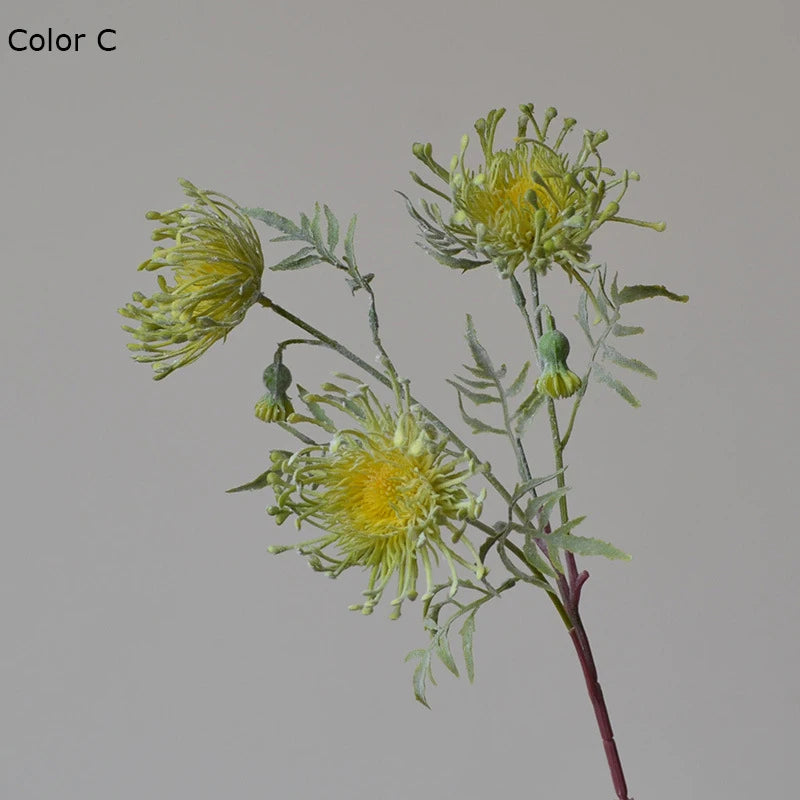 Leucospermum artificial flowers for wedding decoration - vue 10 sur 10