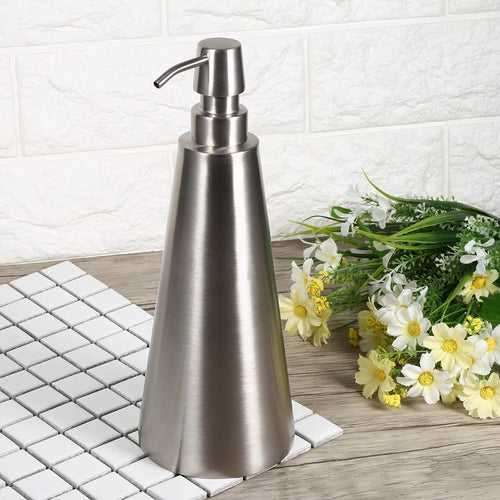 large capacity stainless steel liquid soap dispenser - vue 4 sur 7