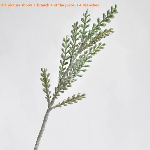 Artificial wheat stalk with decorative fruit branches