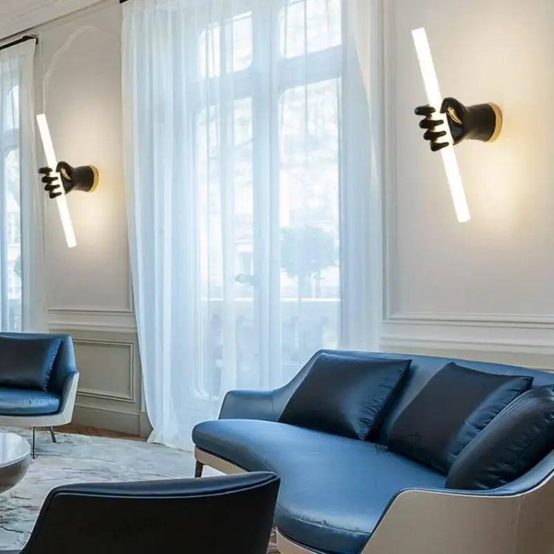 Minimalist designer wall light modern French luxury style - vue 3 sur 8