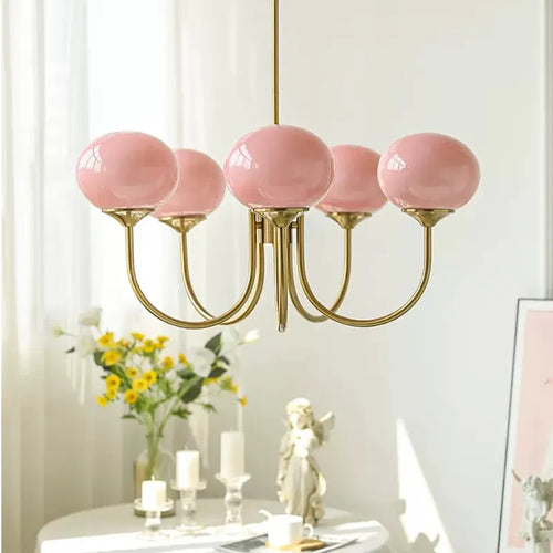 Nordic simple gold designer chandelier - vue 5 sur 11