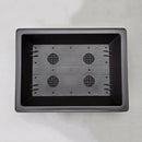 Rectangular plastic flower pot for bonsai and garden