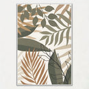 Palm leaf paper print art poster for home decor