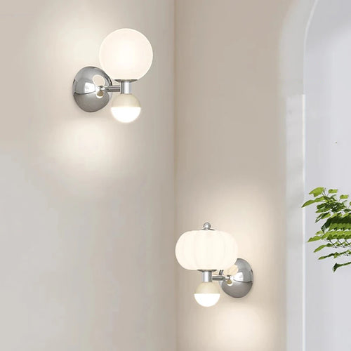 Creative double pumpkin-shaped wall light - vue 2 sur 7