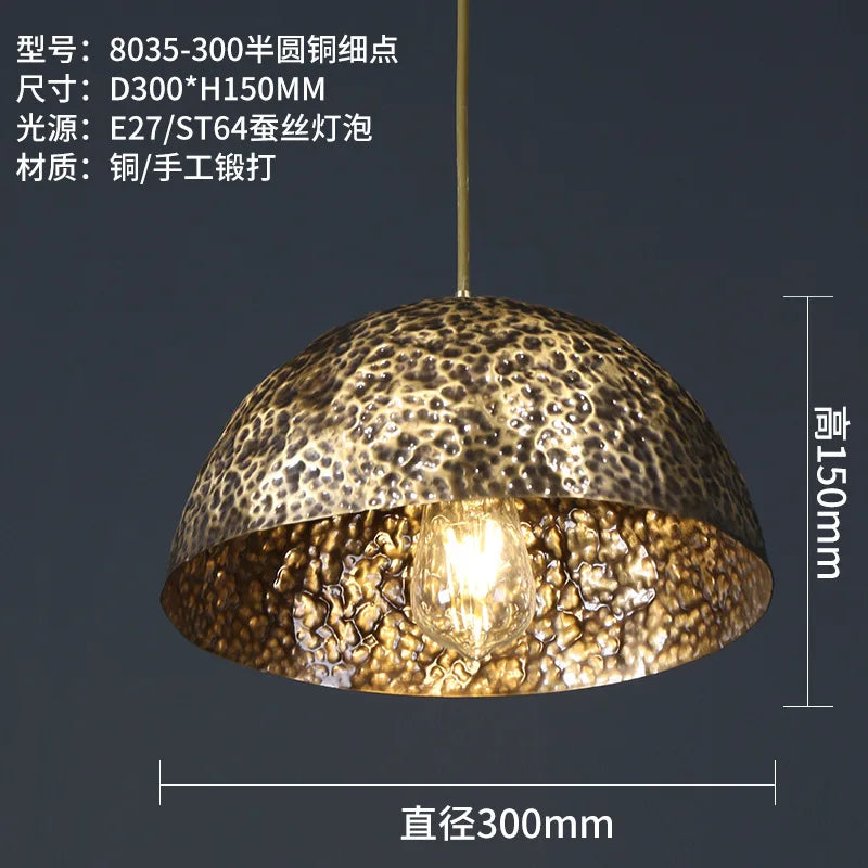 Chinese decorative copper chandelier for a zen atmosphere