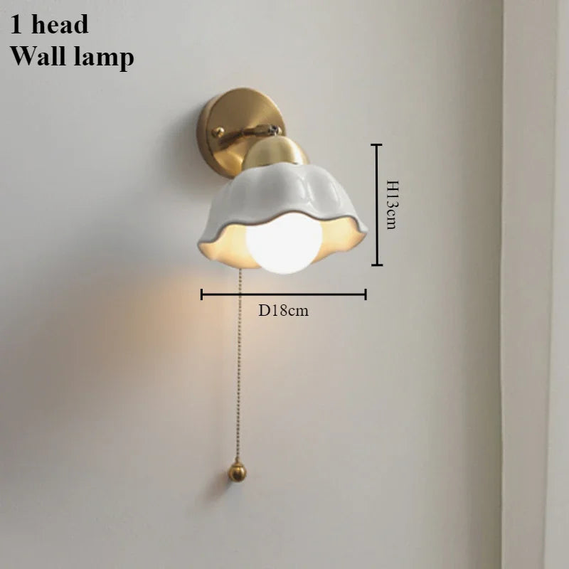 Modern ceramic flower chandelier for contemporary interiors