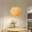 Creative bamboo pine cone chandelier with Nordic LED lighting