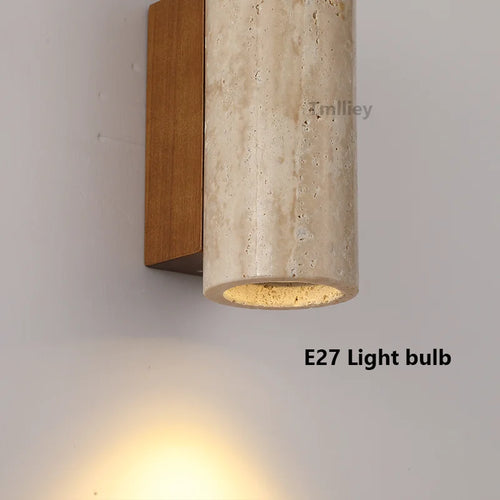 Natural stone LED wall light nordic decoration - vue 7 sur 8
