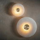 Round art deco LED wall light