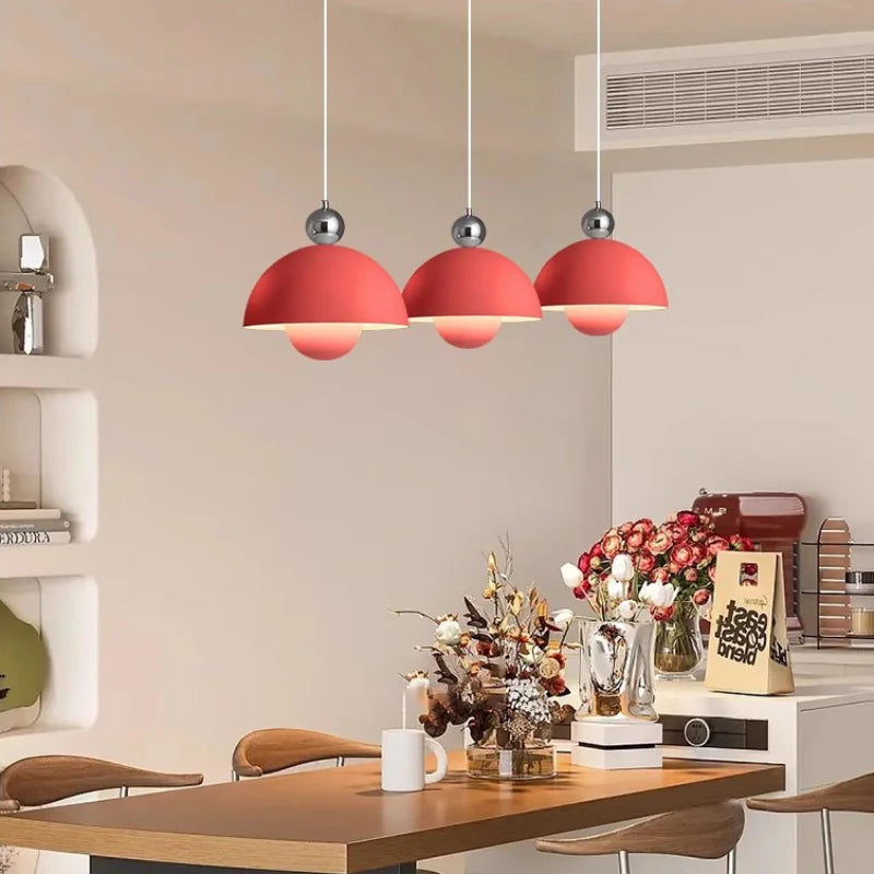 Modern LED chandelier for warm indoor lighting