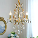 Elegant retro chandelier with crystal beads loft decor