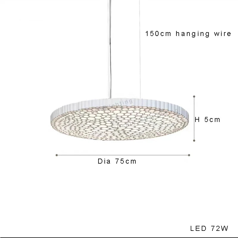 Minimalist honeycomb LED ceiling light for creative decor