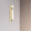 Long marble wall light in Chinese style