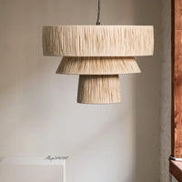 Handmade Japanese style rattan chandelier