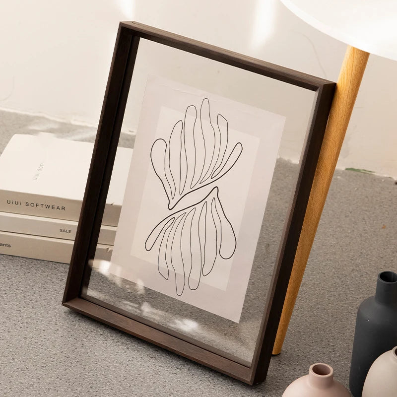 Double-Sided Clear Acrylic Photo Frame For Photos, Certificates And Specimen Displays Tabletop And Wall Mounted - vue 7 sur 9