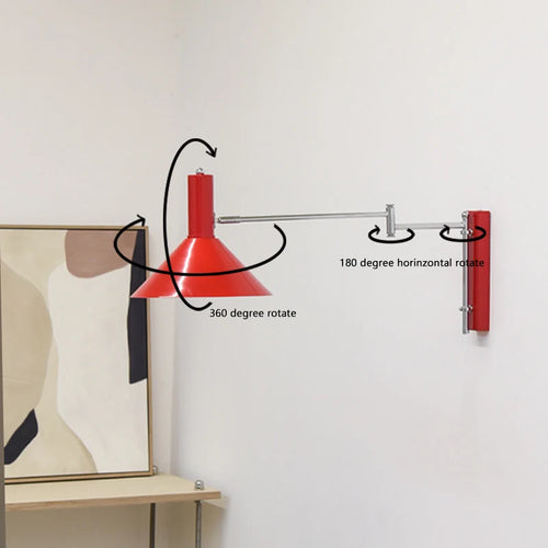 Foldable extendable LED reading wall light - vue 7 sur 8
