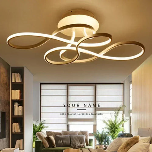 Modern LED ceiling light for elegant, bright interior décor - vue 2 sur 12