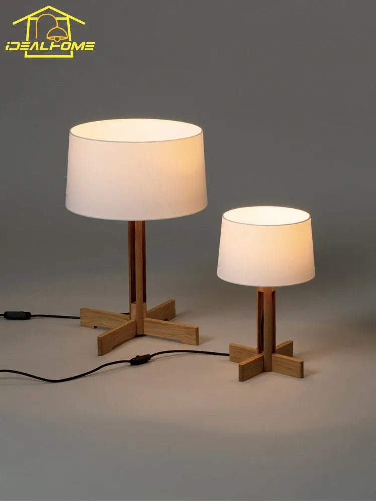 Solid wood floor lamp wabi-sabi Japanese design zen decorative lamp
