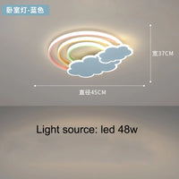 Rainbow cloud ceiling light for children’s room