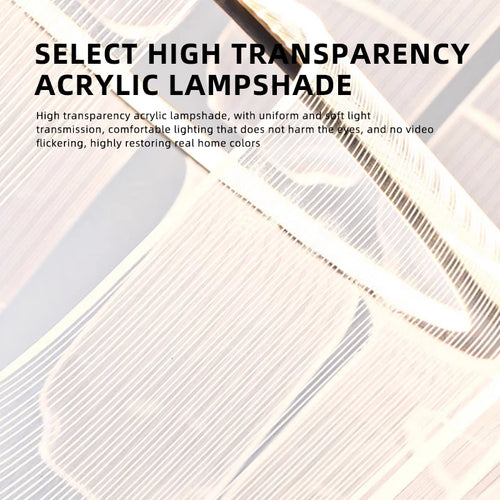 Modern and creative acrylic LED pendant light - vue 5 sur 9