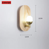Nordic wooden wall light for modern interior decoration