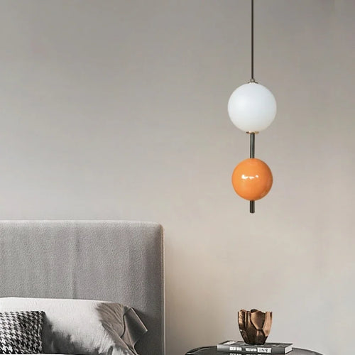 Glass Ball LED Pendant Light Ceiling Suspension Hanging for Living Dining Room Bedroom - vue 3 sur 12