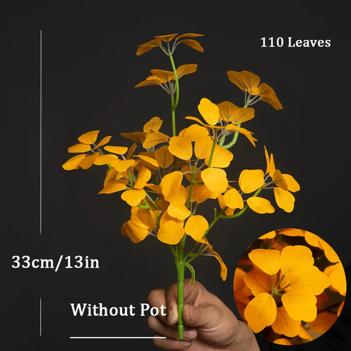 Artificial four leaf clover plants for indoor decoration