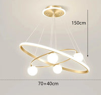 Home decoration chandelier for dining room, pendant ceiling lamp, modern indoor lighting
