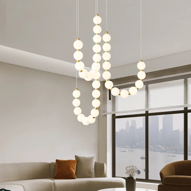 Modern French copper chandelier bar light duplex design - vue 3 sur 28
