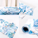 Marine life theme table runner with starfish and seahorses