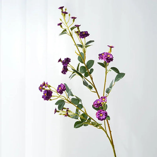 Set of 5 artificial silk roses for floral decoration - vue 14 sur 13